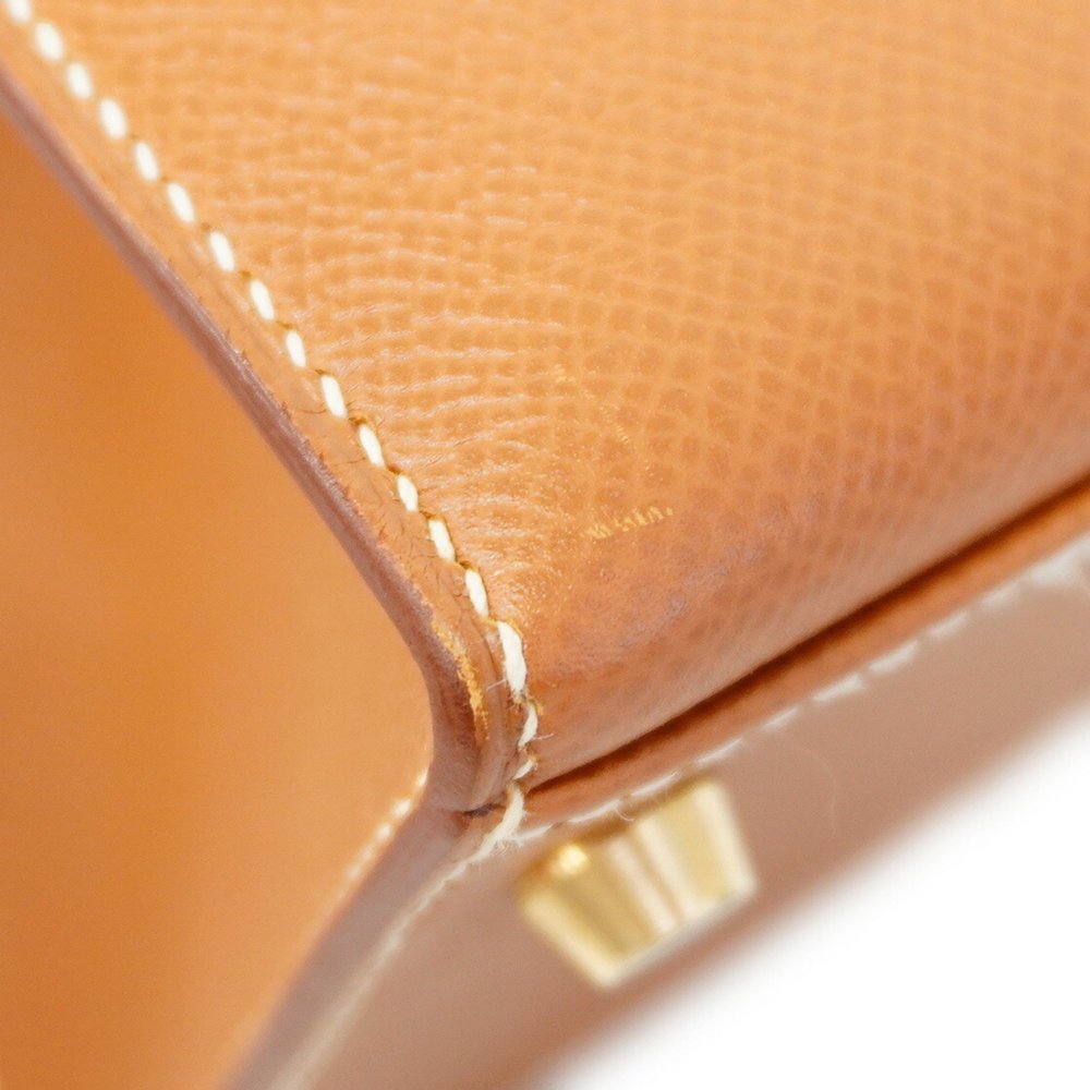 Hermes handbag Kelly 28 Cushvel gold C stamp ladies - Picture 12 of 16